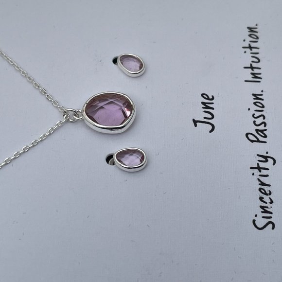 Unwritten Necklaces sterling silver .925 June SET - Picture 16 of 16